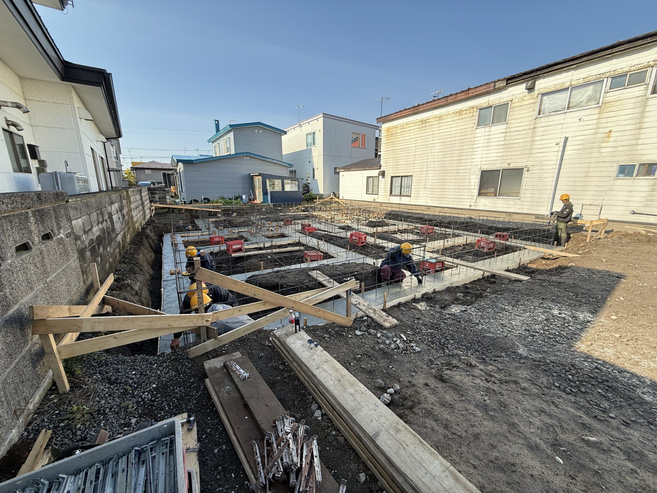 登別市中央町アパート新築工事3