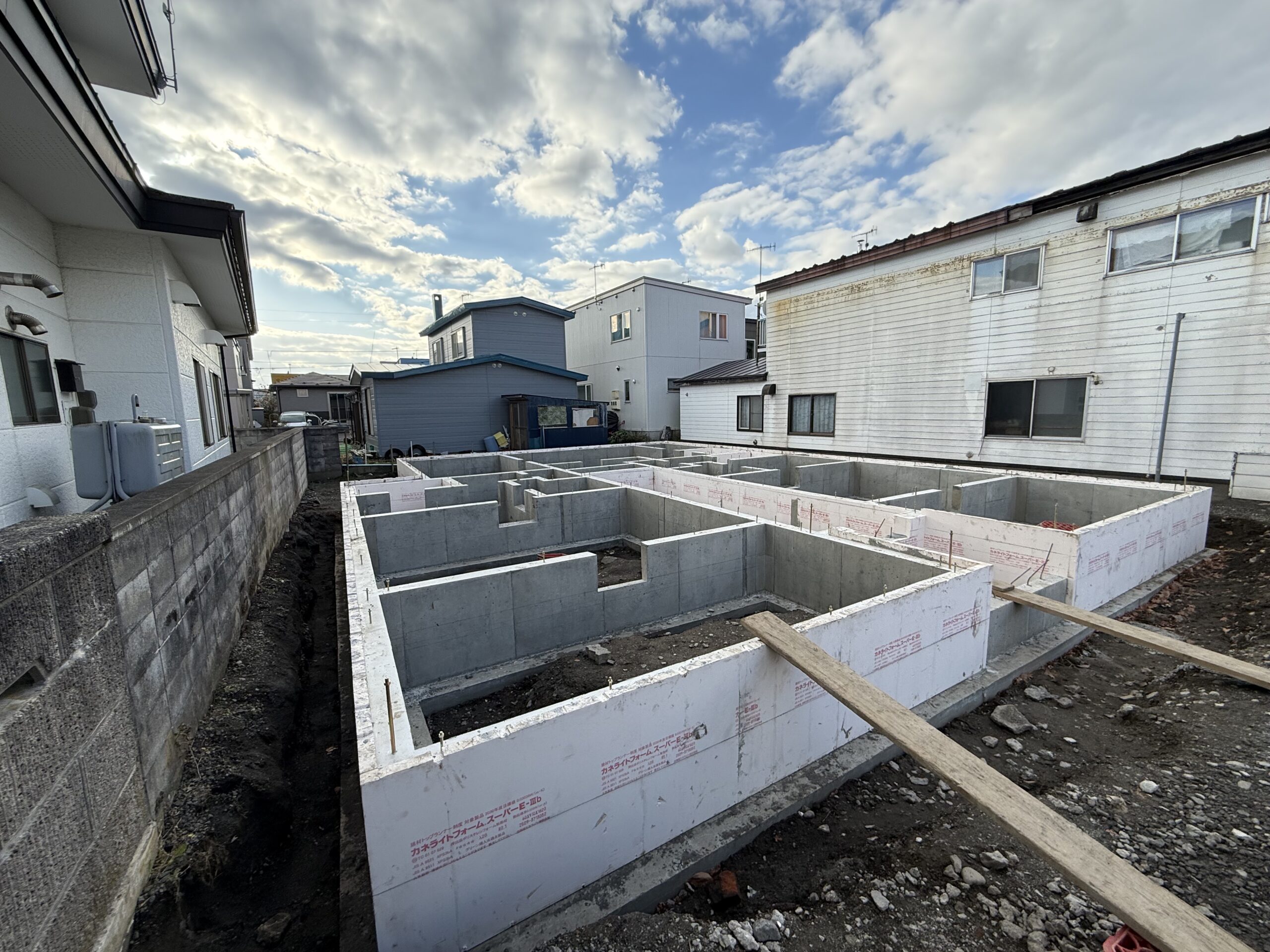 登別市中央町アパート新築工事4