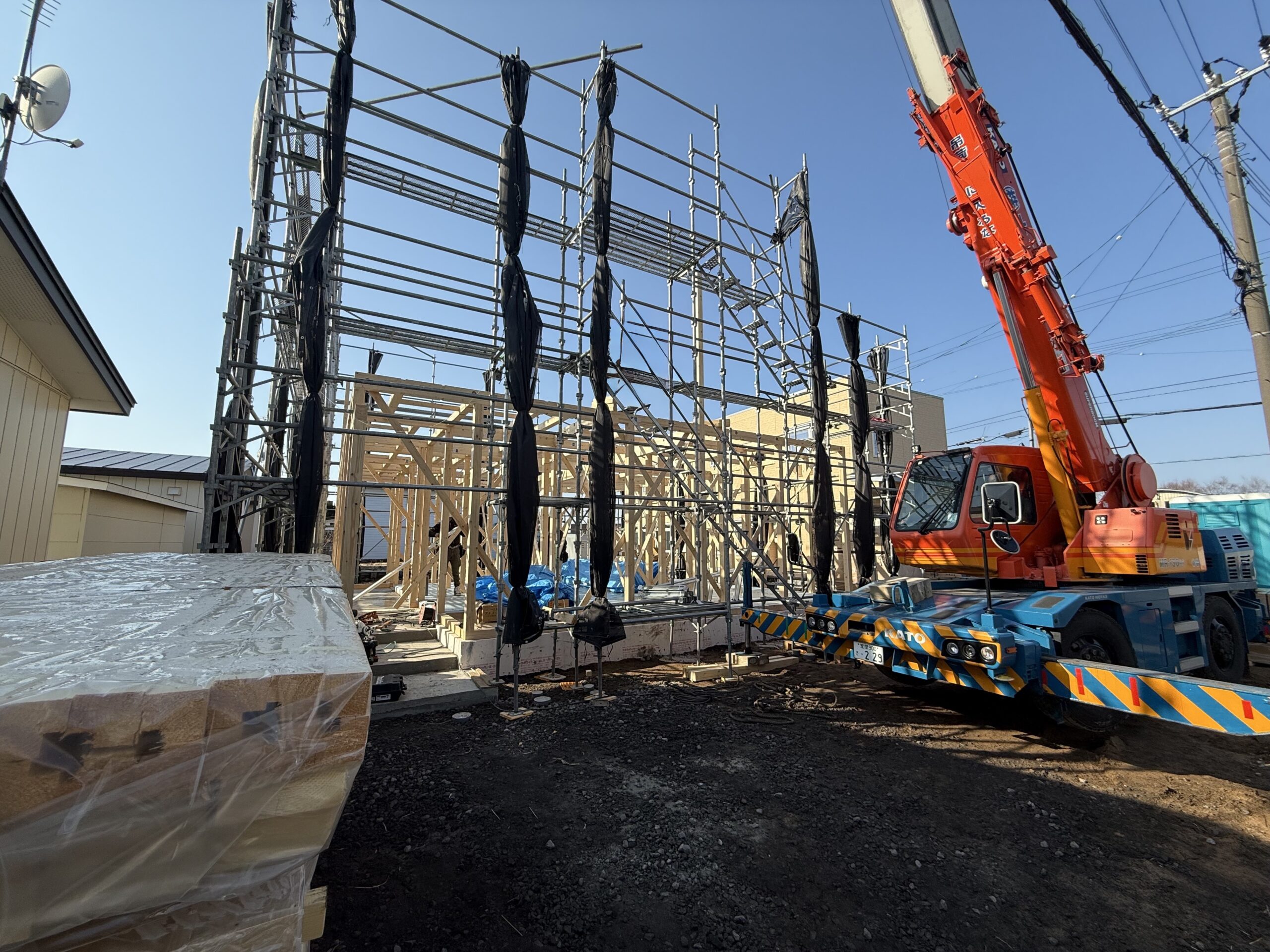 伊達市舟岡町新築工事7